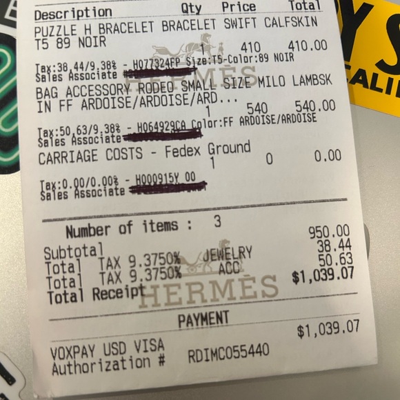 Authentic Hermes Rodeo pony small bag charm dark grey/ Ardoise - Picture 6 of 6